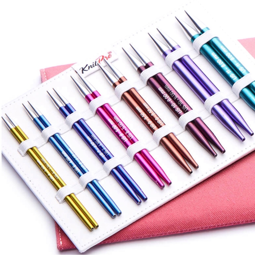KnitPro Zing Deluxe Knitting Needle Interchangeable Set.
