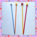Pony Children's Plastic Knitting Pins Set - 2 pairs: 3.25mm and 4 mm