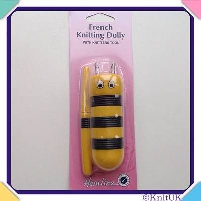 Hemline French Knitting Dolly: with knitters tool.