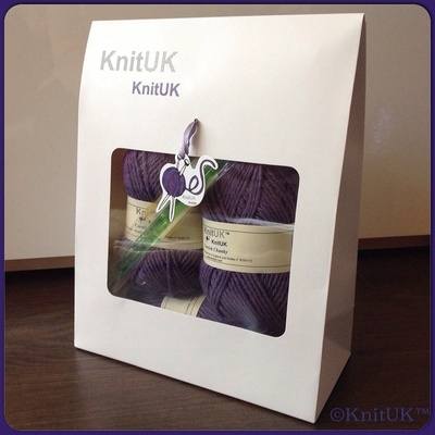 Knitting Kit - KnitUK Cornish Kit Scarf n.1 & Hand Warmers. Choose colour.