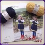 WYS BFL Fair Isle Pinafore, Mitts, Cowl & Leg Warmers. Leaflet Pattern. Knitting Designs for girls.
