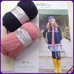 WYS BFL Fair Isle Coat & Hat. Leaflet Pattern. Knitting Designs for girls.