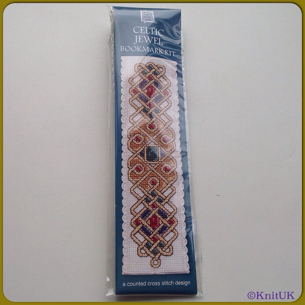 BOOKMARK Celtic Jewel. Cross Stitch Kit by Textile Heritage