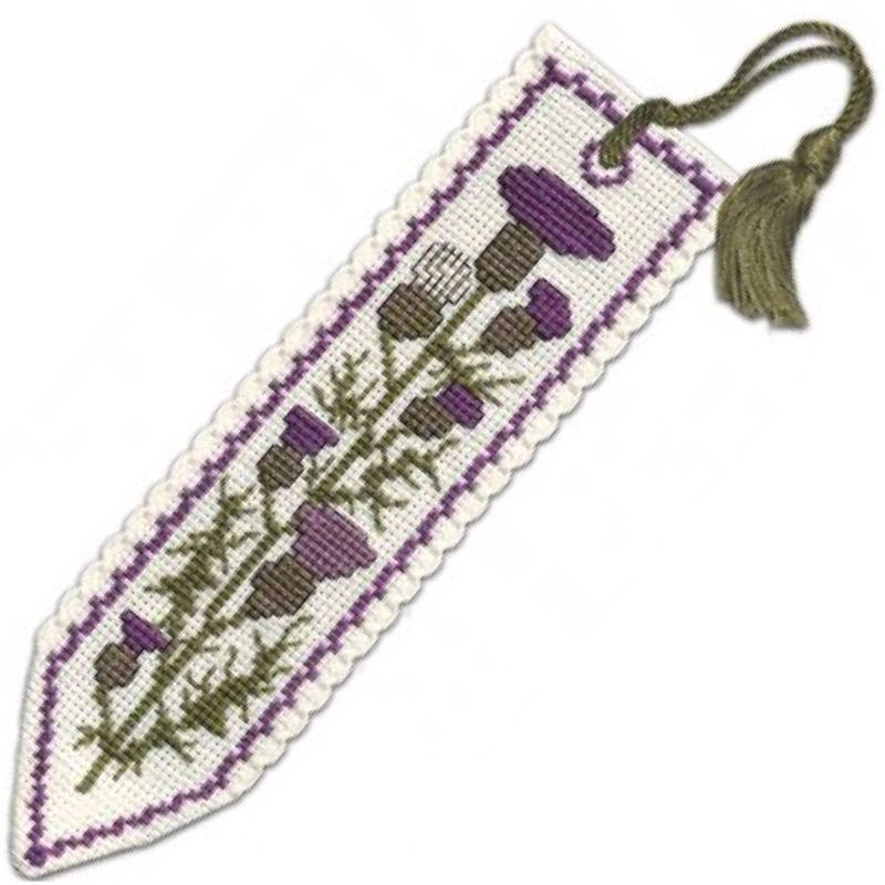TH bookmark tassel Scottish thistle