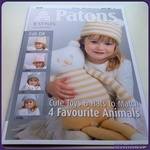 Patons Book 3867. Cute Toys & Hats to Match: 4 Favourite Animals. 20 pages (Knitting)