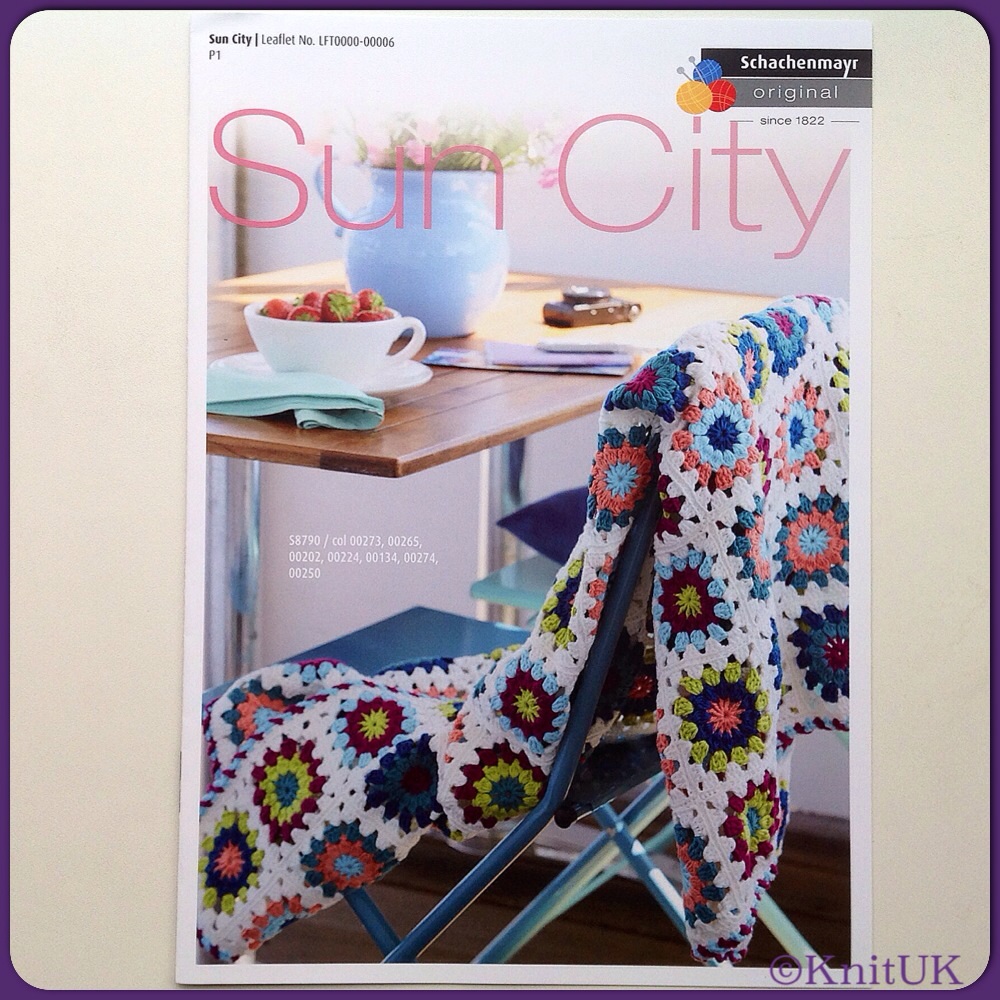 SMC Sun City Granny Blanket Leaflet - Crochet. Schachenmayr Original. 4 pag