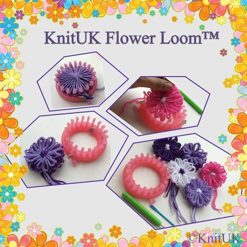 KnitUK flower loom flowers