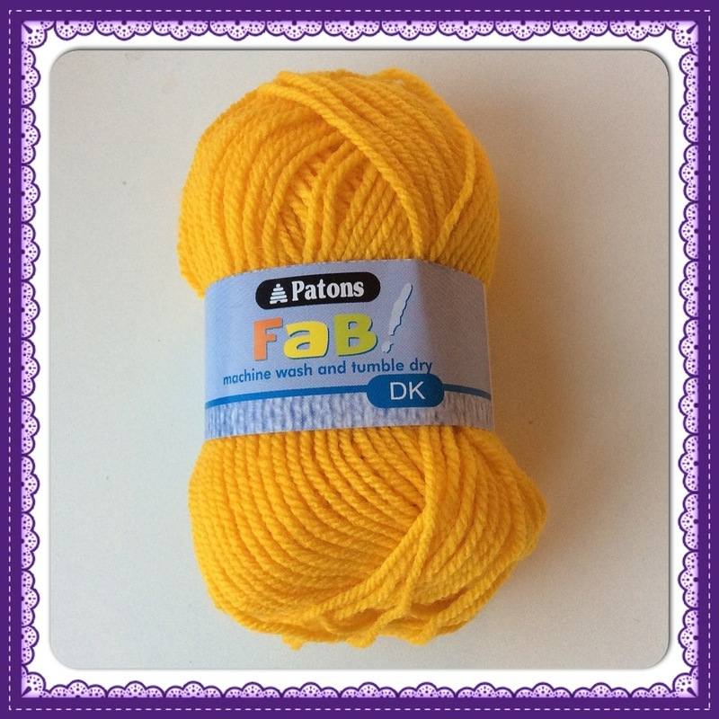 patons fab dk 25g canary