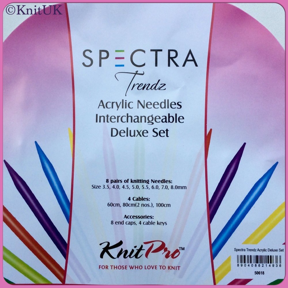 Knit Pro SPECTRA Trendz Acrylic Needles Interchangeable Deluxe Set