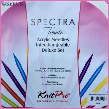 KnitPro SPECTRA Trendz Acrylic Knitting Needles Interchangeable Deluxe Set