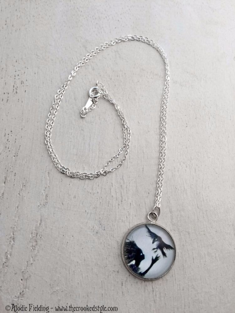 SNOWBIRD ( White Background ) - PENDANT