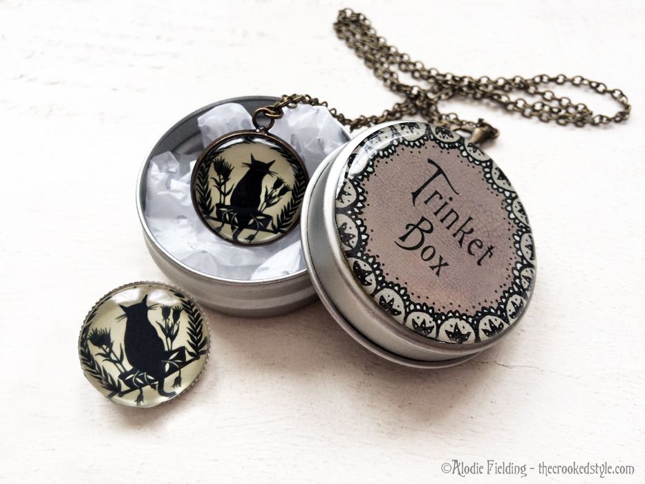 CAT IN A BOX PENDANT