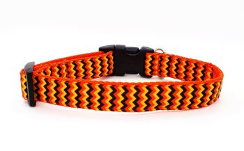 Orange Chevron Collar