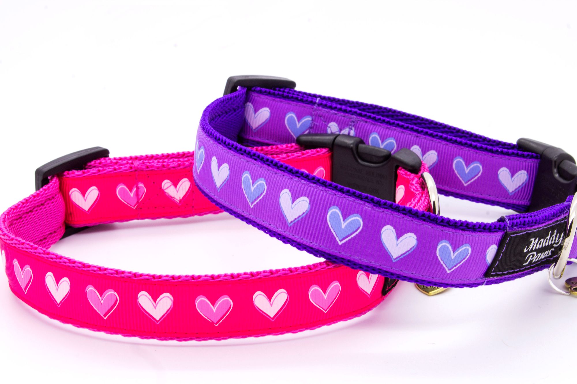 Pink & Lilac love hearts