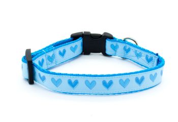 Blue Love Hearts Collar