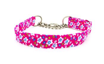 Pink Floral Cord Collar