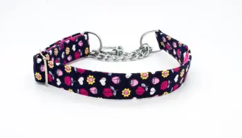 Navy/Pink Floral Collar