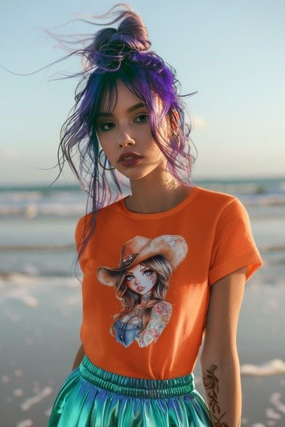 100118 Girl with a cowboy hat 4