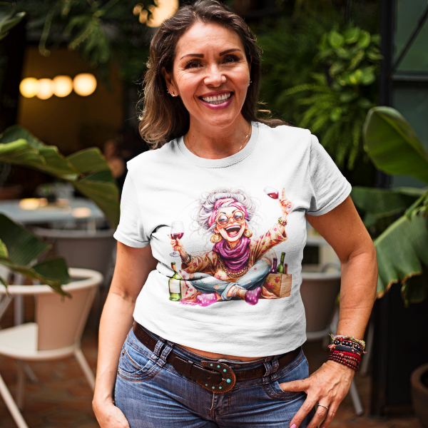 100164 Funny Wine Drinking Grandma 02