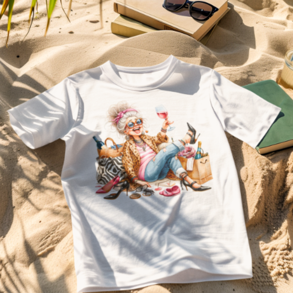 100166 Funny Wine Drinking Grandma 04