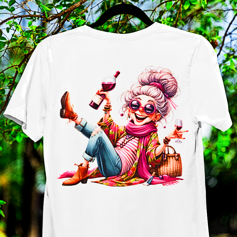 100167 Funny Wine Drinking Grandma 05