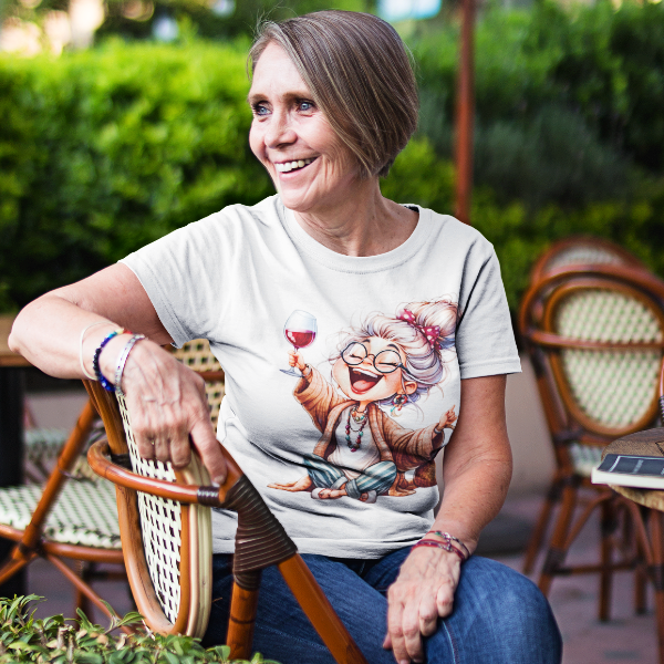 100169 Funny Wine Drinking Grandma 07