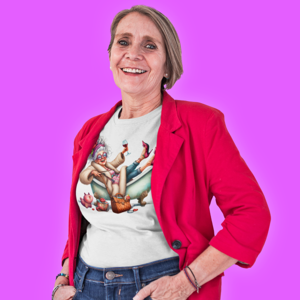 100173 Funny Wine Drinking Grandma 11