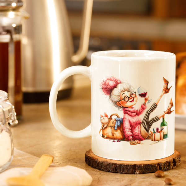 100237 Funny Wine Drinking Grandma 03