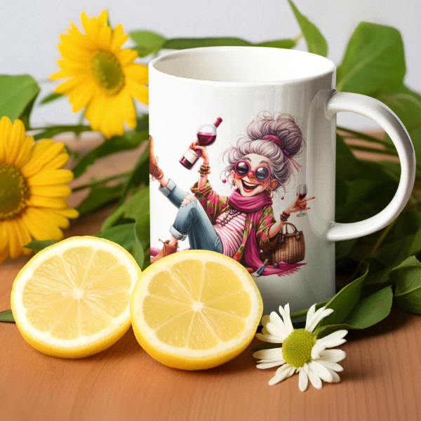 100239 Funny Wine Drinking Grandma 05