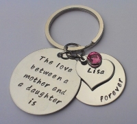 The Love Between a Mother and a Daughter Keyring