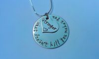 What doesn't kill you makes you stronger necklace