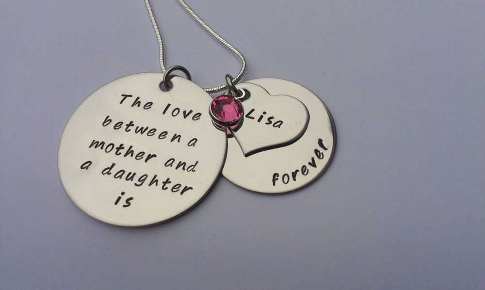 The Love Between a Mother and a Daughter necklace