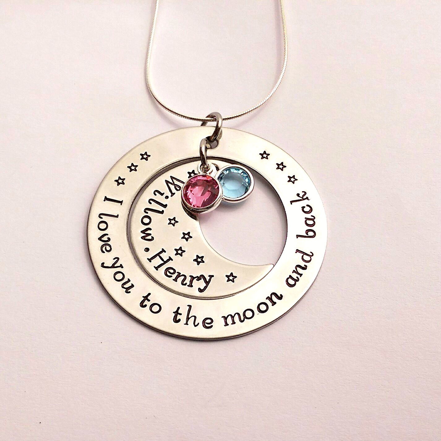 I love you to the moon and back necklace swarovski on sale