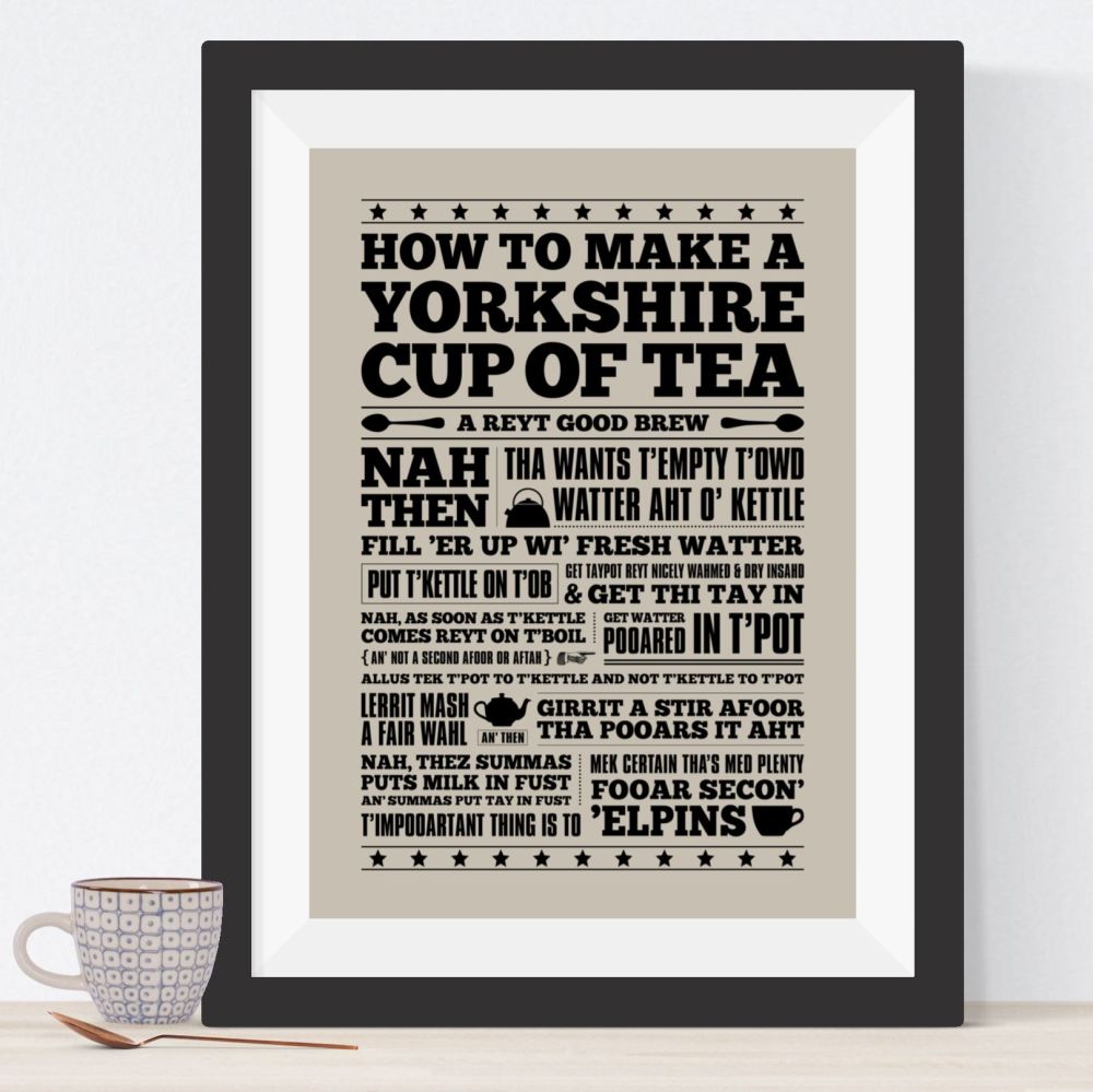 Yorkshire Cup Of Tea Print