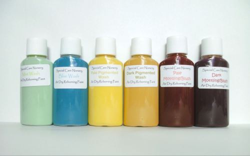 Special Care Nursery Air dry paints - 1 set of 6 washes - colours as begin