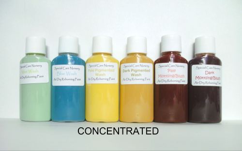 Special Care Nursery Air dry paints - 1 set of 6 CONCENTRATED washes - col