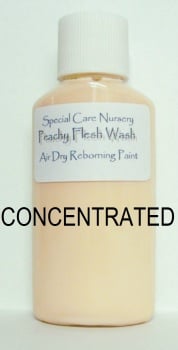 Special Care Nursery Air dry paints - *  The Washes* No.8 - 30ml PEACHY FLESH WASH. *CONCENTRATED* Requires dilution with our thinners.