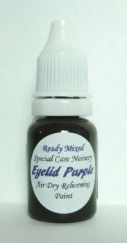 Special Care Nursery Air dry paints - * The Detailing paints* - 10ml Eyelid Purple. For Use With The Special Care Nursery Air Dry Rebor