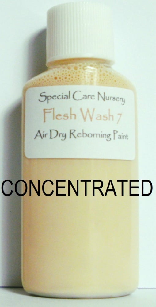 Special Care Nursery Air dry paints - *  The Washes* - 30ml FLESH WASH 7. *CONCENTRATED* Requires dilution with our thinners.
