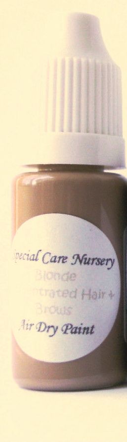 Special Care Nursery Air dry paints - * The Detailing paints (hair & brows)* - 10ml Brow Blonde. For Use With The Special Care Nursery Air Dry Rebor