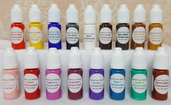 Special Care Nursery Air dry paints -  1 set of 17 colours - concentrated paint set - 10ml bottles of basic colours for mixing. 