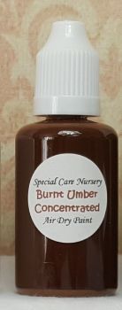 Special Care Nursery Air dry paints - *The concentrated paints* - 30ml Burnt Umber. For Use With The Special Care Nursery Air Dry Reborning Paints.