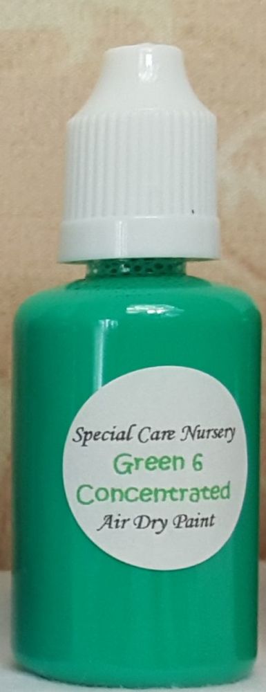 Special Care Nursery Air dry paints - *The concentrated paints* - 30ml Green 6 mix. For Use With The Special Care Nursery Air Dry Reborning Paints.