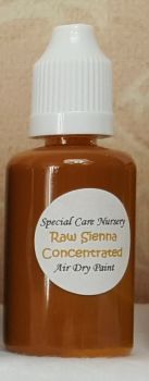 Special Care Nursery Air dry paints - *The concentrated paints* - 30ml Raw Sienna. For Use With The Special Care Nursery Air Dry Reborning Paints.