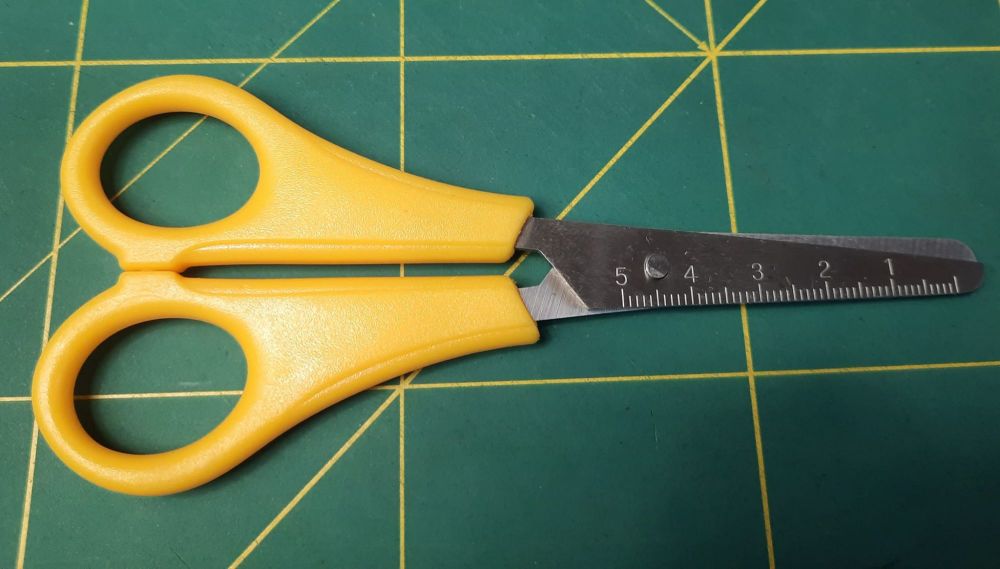 Left handed craft scissors.
