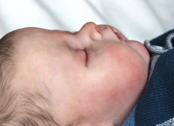 Sleeping - Sadie kit - *COMPLETE REBORN STARTER SET!!* Makes 18" BABY With faux doe suede, disc jointed body.