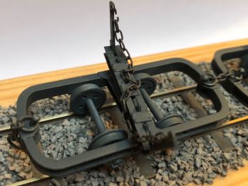 2 x 1:35 Logging Wagons, 16.5mm Gauge Ready To Run