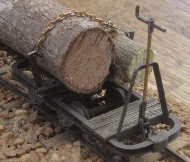 Bogie Timber Wagons, 1 x Braked 3 x Unbraked