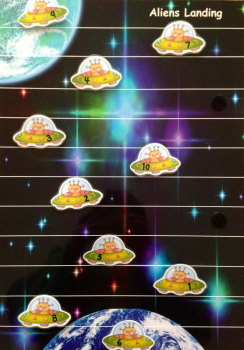 Aliens Landing Game Board