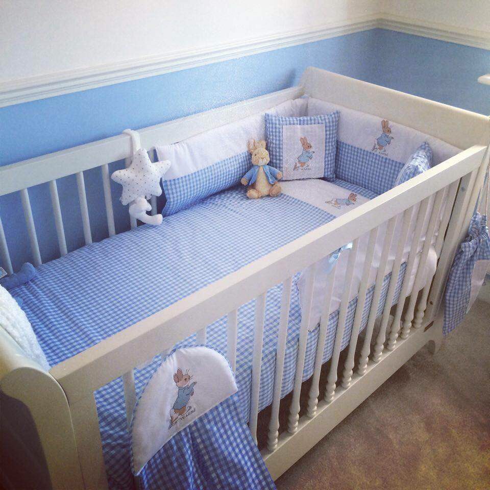 baby blue cot bedding sets